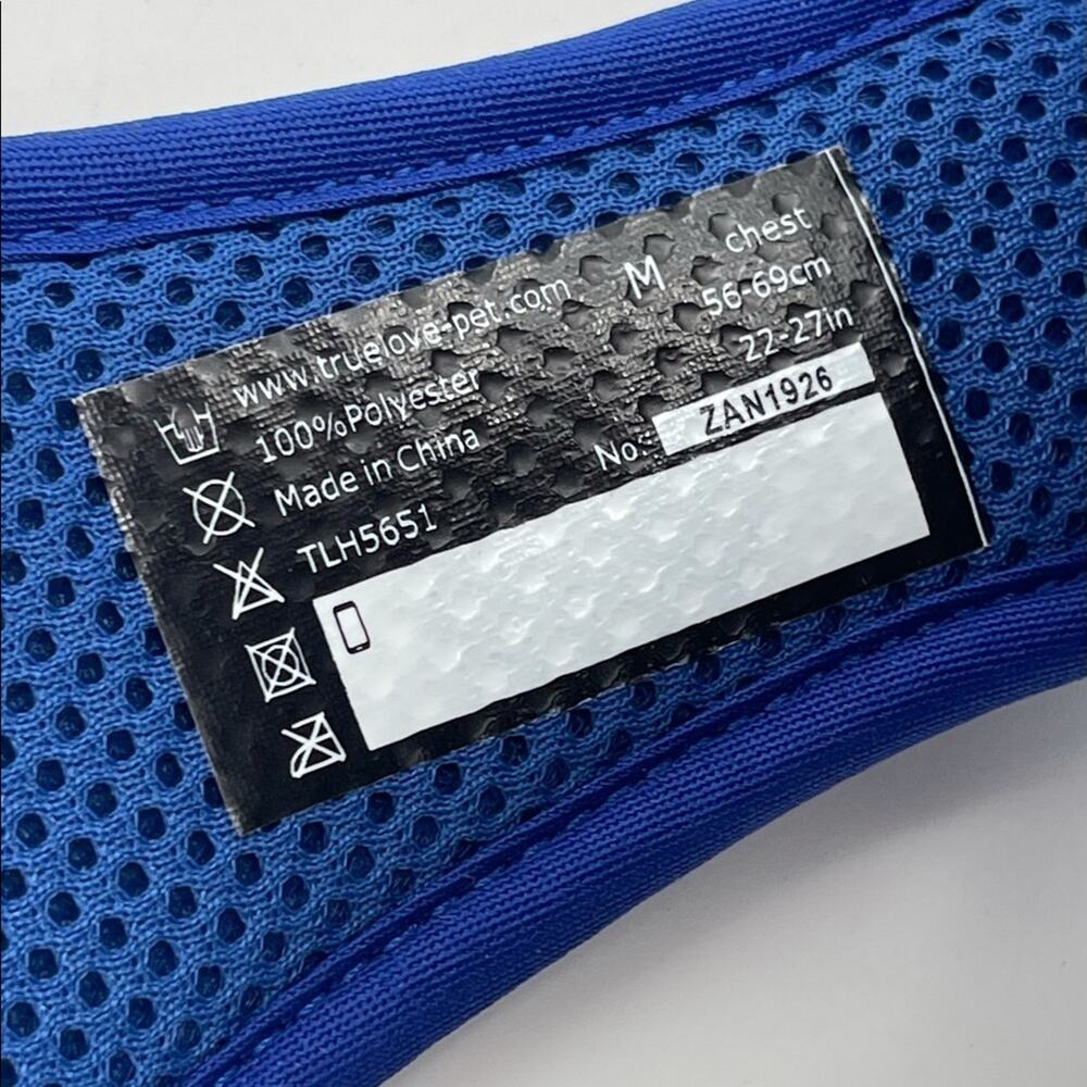 TRUELOVE Dog harness NEW royal blue size MEDIUM - Picture 7 of 8